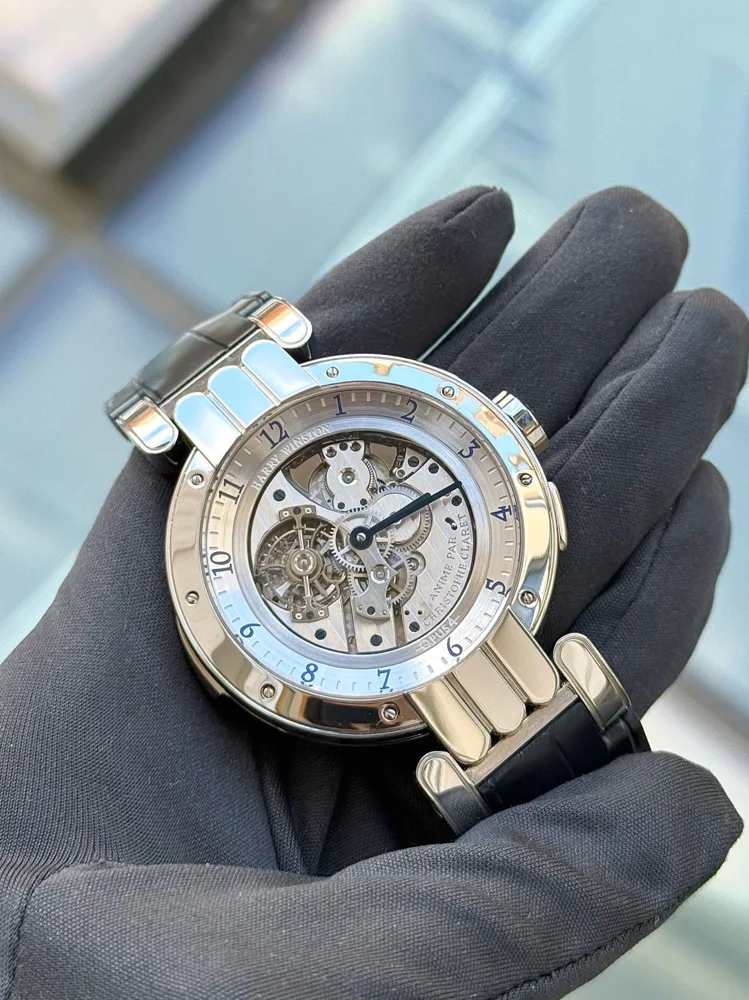 Harry Winston Opus 4 Platinum Tourbillon Minute-repeater with cathedral gongs Moonphase LE 18 pcs